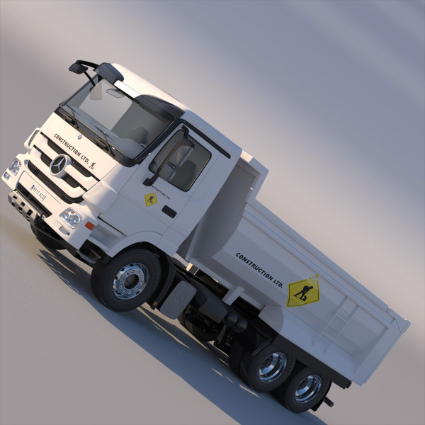 3d new mercedes actros dumper model - New Mercedes Actros Dumper by ArqArt3D
