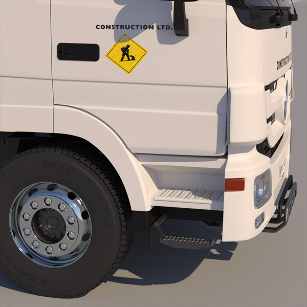 3d new mercedes actros dumper model - New Mercedes Actros Dumper by ArqArt3D