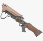 3d model high-poly gun