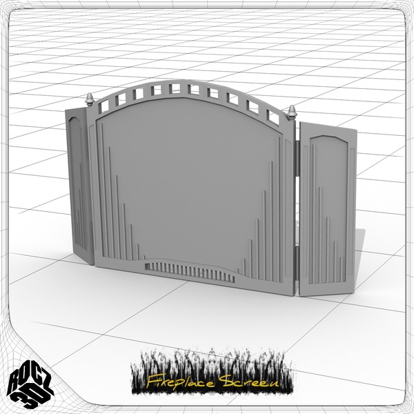 free 3ds mode fireplace screen - Rocz3D Fireplace Screen by Rocz3D