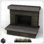 3d fireplace hearth model