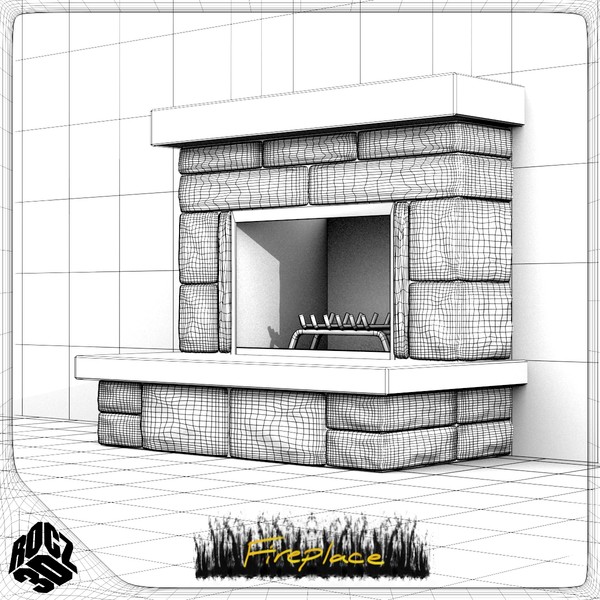 3ds max fireplace - Rocz3D Fireplace by Rocz3D