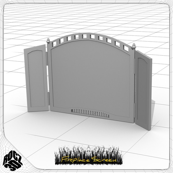 free 3ds mode fireplace screen - Rocz3D Fireplace Screen by Rocz3D