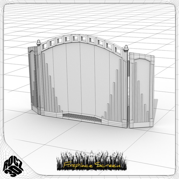free 3ds mode fireplace screen - Rocz3D Fireplace Screen by Rocz3D