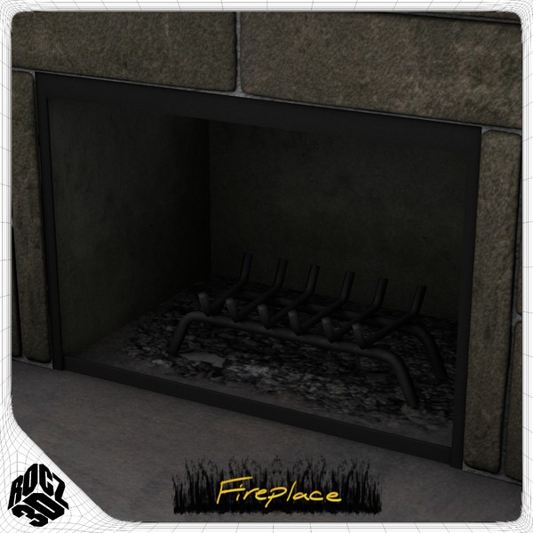 3ds max fireplace - Rocz3D Fireplace by Rocz3D