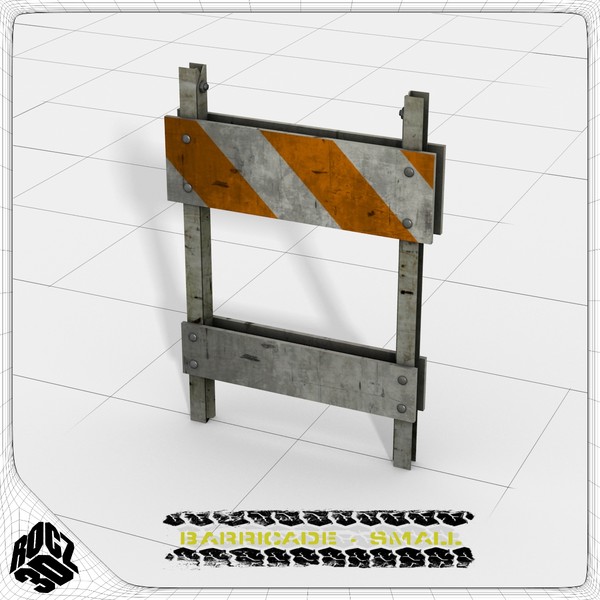 barricade barrier 3d model - Rocz3D Small Barricade by Rocz3D