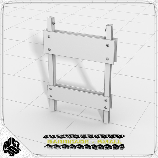 barricade barrier 3d model - Rocz3D Small Barricade by Rocz3D