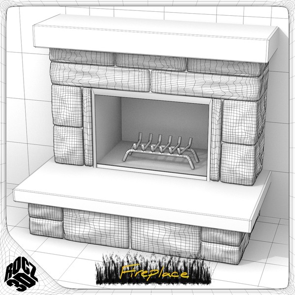 3ds max fireplace - Rocz3D Fireplace by Rocz3D