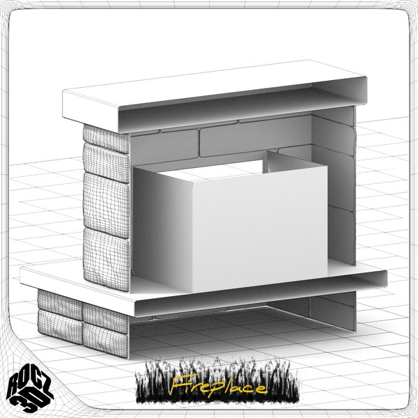 3ds max fireplace - Rocz3D Fireplace by Rocz3D