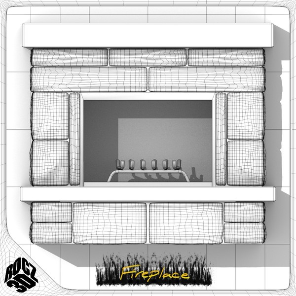 3ds max fireplace - Rocz3D Fireplace by Rocz3D
