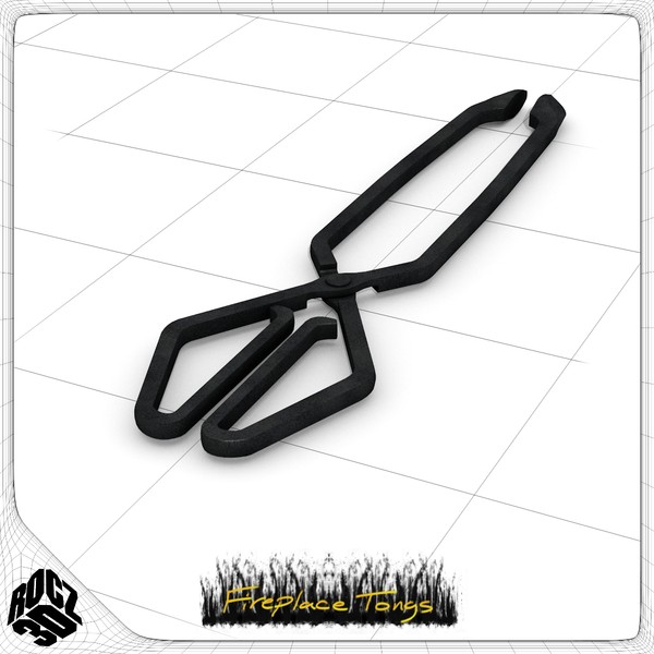 fireplace tongs obj - Rocz3D Fireplace Tongs by Rocz3D