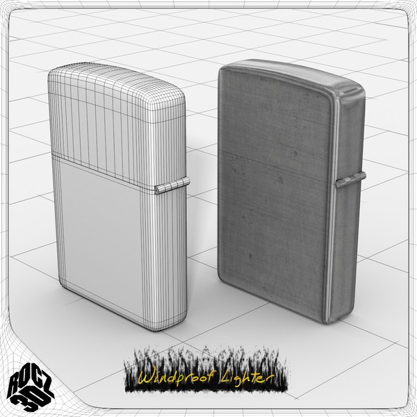 windproof lighter 3d model - Rocz3D Windproof Lighter by Rocz3D