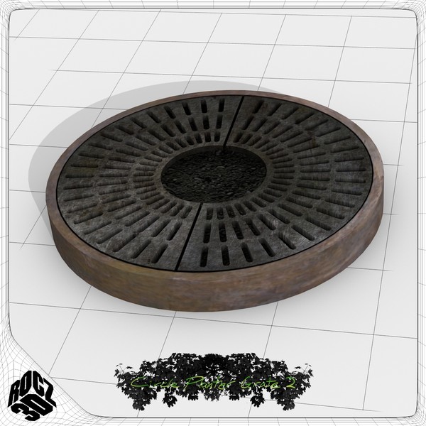 3d model tree planter grate - Tree Planter Grate Circle 2 by Rocz3D
