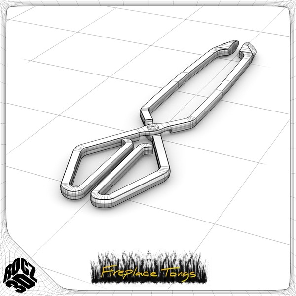 fireplace tongs obj - Rocz3D Fireplace Tongs by Rocz3D