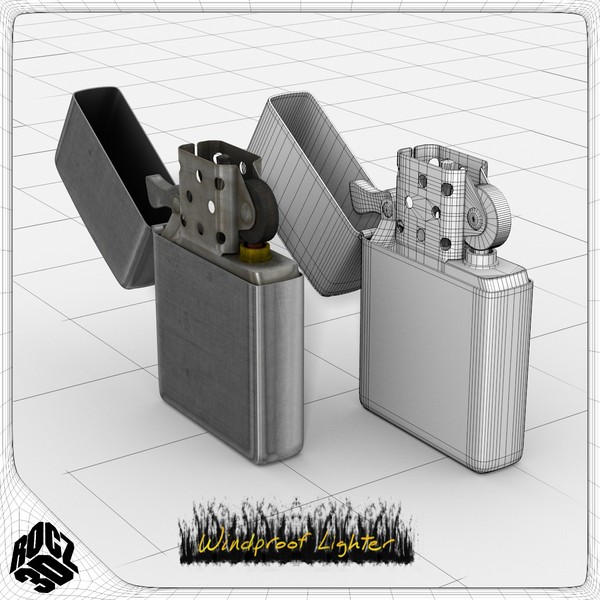 windproof lighter 3d model - Rocz3D Windproof Lighter by Rocz3D