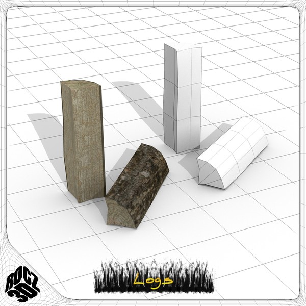 free log 3d model - Rocz3D Logs by Rocz3D