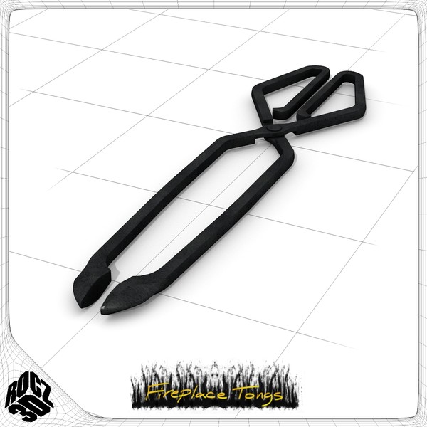 fireplace tongs obj - Rocz3D Fireplace Tongs by Rocz3D