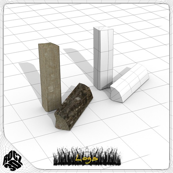 free log 3d model - Rocz3D Logs by Rocz3D