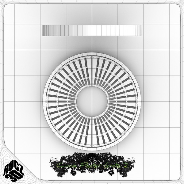 3d model tree planter grate - Tree Planter Grate Circle 2 by Rocz3D