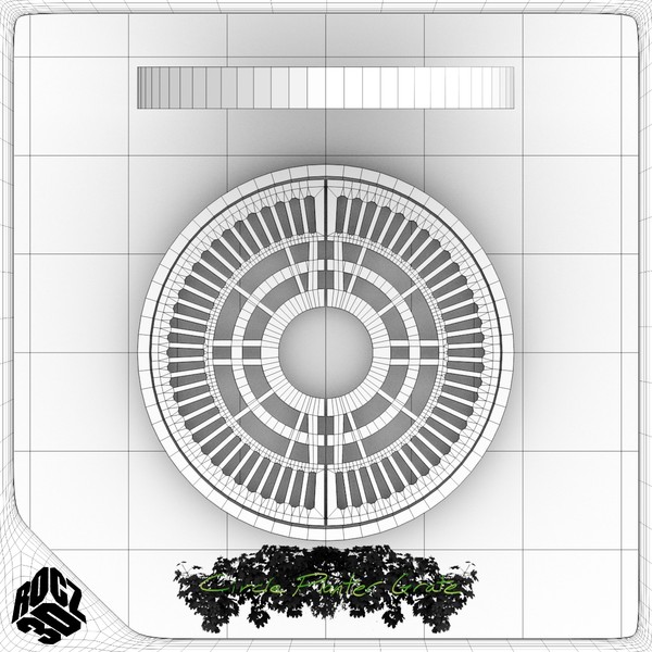 3d model tree planter grate - Tree Planter Grate Circle 1... by Rocz3D