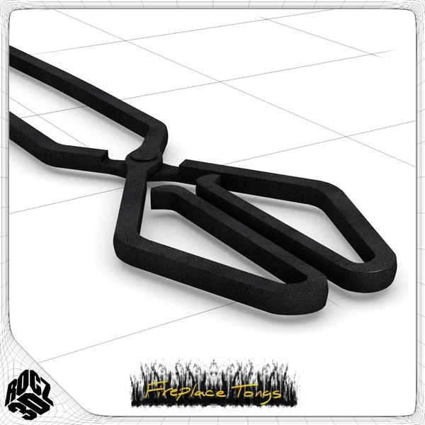 fireplace tongs obj - Rocz3D Fireplace Tongs by Rocz3D