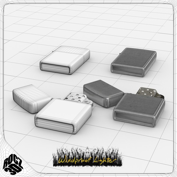 windproof lighter 3d model - Rocz3D Windproof Lighter by Rocz3D