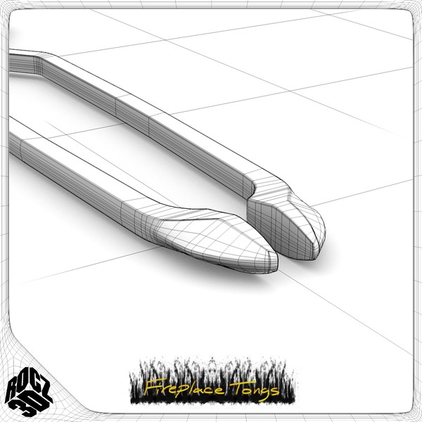 fireplace tongs obj - Rocz3D Fireplace Tongs by Rocz3D