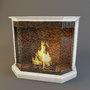 3d model fireplace