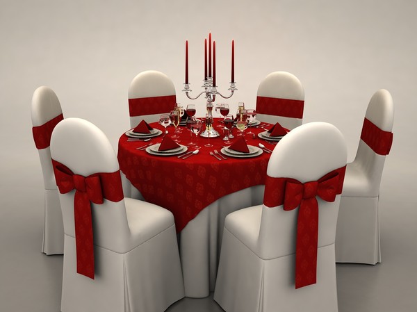 3d model dinner table - Dinner Table by 3dKiosco