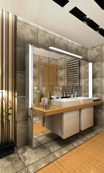 bathroom scene max - BATHROOM contemporary... by solarseas