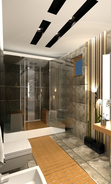 bathroom scene max - BATHROOM contemporary... by solarseas
