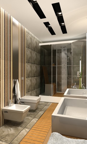 bathroom scene max - BATHROOM contemporary... by solarseas