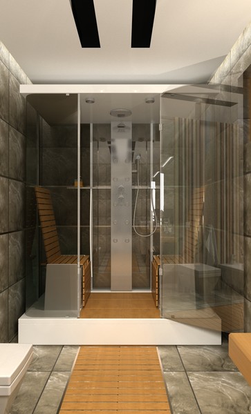 bathroom scene max - BATHROOM contemporary... by solarseas