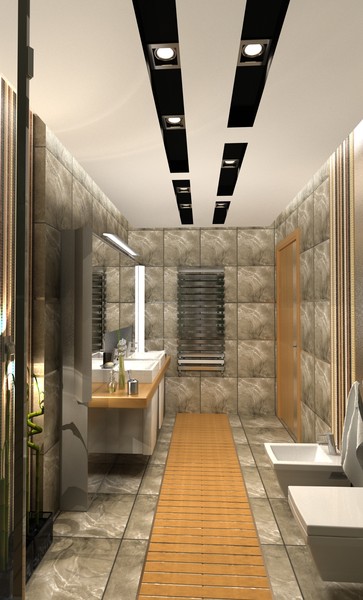 bathroom scene max - BATHROOM contemporary... by solarseas