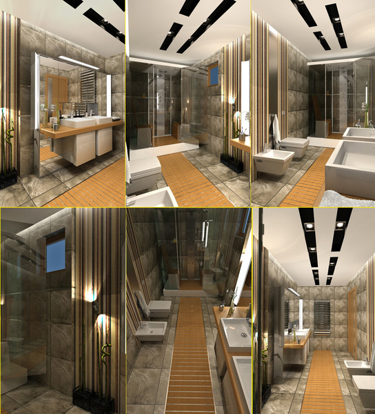 bathroom scene max - BATHROOM contemporary... by solarseas