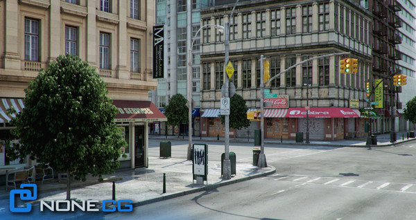 new york 4 blocks 3d model - NYC - 4 Blocks - 31 Buildings... by NONECG