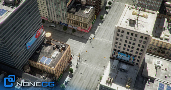 new york 4 blocks 3d model - NYC - 4 Blocks - 31 Buildings... by NONECG