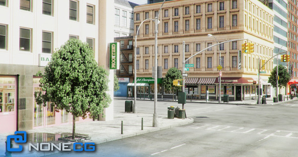 new york 4 blocks 3d model - NYC - 4 Blocks - 31 Buildings... by NONECG