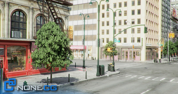 new york 4 blocks 3d model - NYC - 4 Blocks - 31 Buildings... by NONECG