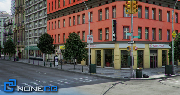 new york 4 blocks 3d model - NYC - 4 Blocks - 31 Buildings... by NONECG