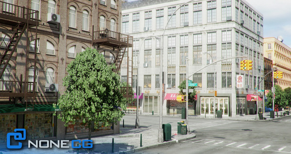 new york 4 blocks 3d model - NYC - 4 Blocks - 31 Buildings... by NONECG