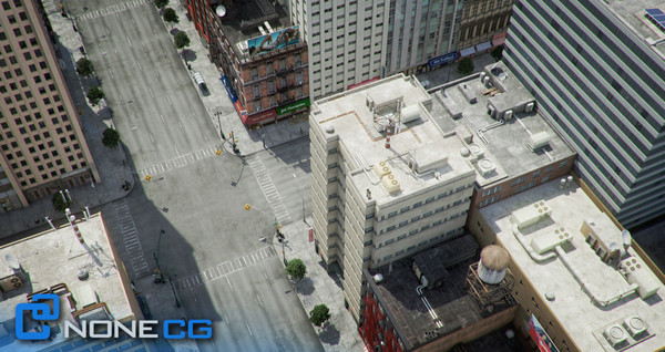 new york 4 blocks 3d model - NYC - 4 Blocks - 31 Buildings... by NONECG