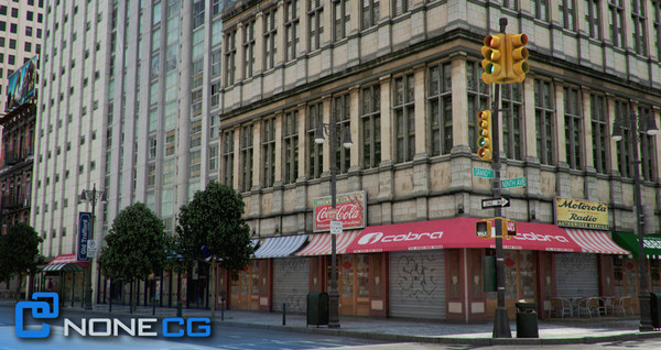 new york 4 blocks 3d model - NYC - 4 Blocks - 31 Buildings... by NONECG