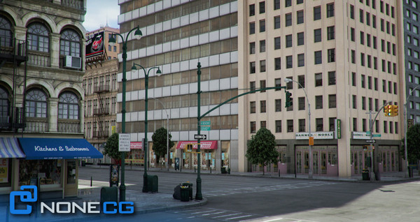 new york 4 blocks 3d model - NYC - 4 Blocks - 31 Buildings... by NONECG