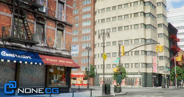 new york 4 blocks 3d model - NYC - 4 Blocks - 31 Buildings... by NONECG