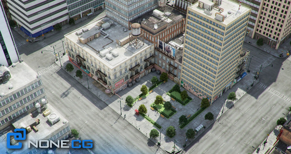 new york 4 blocks 3d model - NYC - 4 Blocks - 31 Buildings... by NONECG