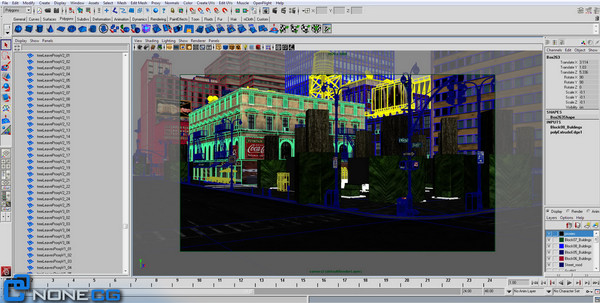 new york 4 blocks 3d model - NYC - 4 Blocks - 31 Buildings... by NONECG