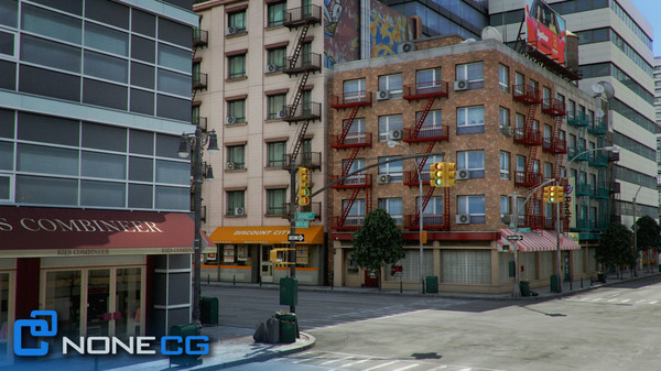 3d new york city 4 - NYC - 4 Blocks - 37 Buildings... by NONECG