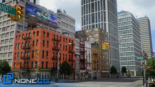 3d new york city 4 - NYC - 4 Blocks - 37 Buildings... by NONECG