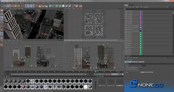 3d new york city 4 - NYC - 4 Blocks - 37 Buildings... by NONECG